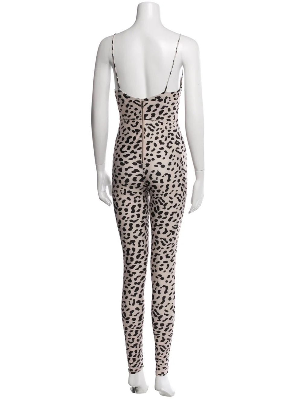 Alice + Olivia Animal Print Scoop Neck Jumpsuit Catsuit - Picture 5 of 13